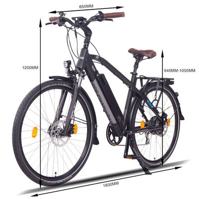 NCM T3 TREKKING E-BIKE - BLACK 28"